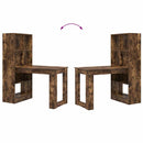 vidaXL Asztal polcokkal Füstölt tölgy 122 x 67 x 145 cm Faanyag