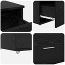 vidaXL Asztal fiókkal Fekete tölgy 131,5 x 50 x 106,5 cm Faanyag