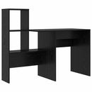 vidaXL Asztal fiókkal Fekete tölgy 131,5 x 50 x 106,5 cm Faanyag