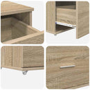 vidaXL Asztal fiókkal Sonoma tölgy 131,5 x 50 x 106,5 cm Faanyag