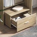 vidaXL Asztal fiókkal Sonoma tölgy 131,5 x 50 x 106,5 cm Faanyag