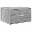 vidaXL Asztal fiókkal Szürke Sonoma 131,5 x 50 x 106,5 cm Faanyag
