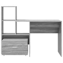 vidaXL Asztal fiókkal Szürke Sonoma 131,5 x 50 x 106,5 cm Faanyag