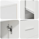 vidaXL Sarokíróasztal fiókkal Fehér 102 x 88 x 75 cm
