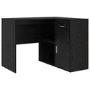 vidaXL Sarokíróasztal fiókkal Fekete tölgy 102 x 88 x 75 cm
