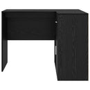 vidaXL Sarokíróasztal fiókkal Fekete tölgy 102 x 88 x 75 cm