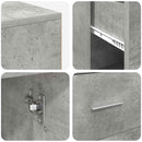 vidaXL Sarokíróasztal fiókkal Beton Szürke 102 x 88 x 75 cm