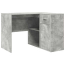 vidaXL Sarokíróasztal fiókkal Beton Szürke 102 x 88 x 75 cm