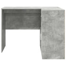 vidaXL Sarokíróasztal fiókkal Beton Szürke 102 x 88 x 75 cm