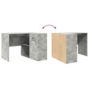 vidaXL Sarokíróasztal fiókkal Beton Szürke 102 x 88 x 75 cm