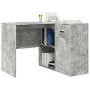 vidaXL Sarokíróasztal fiókkal Beton Szürke 102 x 88 x 75 cm