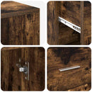 vidaXL Sarokíróasztal fiókkal Füstölt tölgy 102 x 50 x 75 cm Faanyag