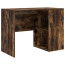 vidaXL Sarokíróasztal fiókkal Füstölt tölgy 102 x 88 x 75 cm