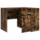 vidaXL Sarokíróasztal fiókkal Füstölt tölgy 102 x 88 x 75 cm