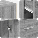 vidaXL Sarokíróasztal fiókkal Szürke Sonoma 102 x 88 x 75 cm