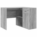 vidaXL Sarokíróasztal fiókkal Szürke Sonoma 102 x 88 x 75 cm