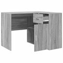 vidaXL Sarokíróasztal fiókkal Szürke Sonoma 102 x 88 x 75 cm
