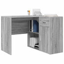 vidaXL Sarokíróasztal fiókkal Szürke Sonoma 102 x 88 x 75 cm