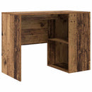 vidaXL Sarokíróasztal fiókkal Öreg fa 102 x 88 x 75 cm