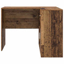 vidaXL Sarokíróasztal fiókkal Öreg fa 102 x 88 x 75 cm