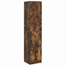 vidaXL Tárolóval rendelkező íróasztal polcokkal 2 pcs Füstölt tölgy