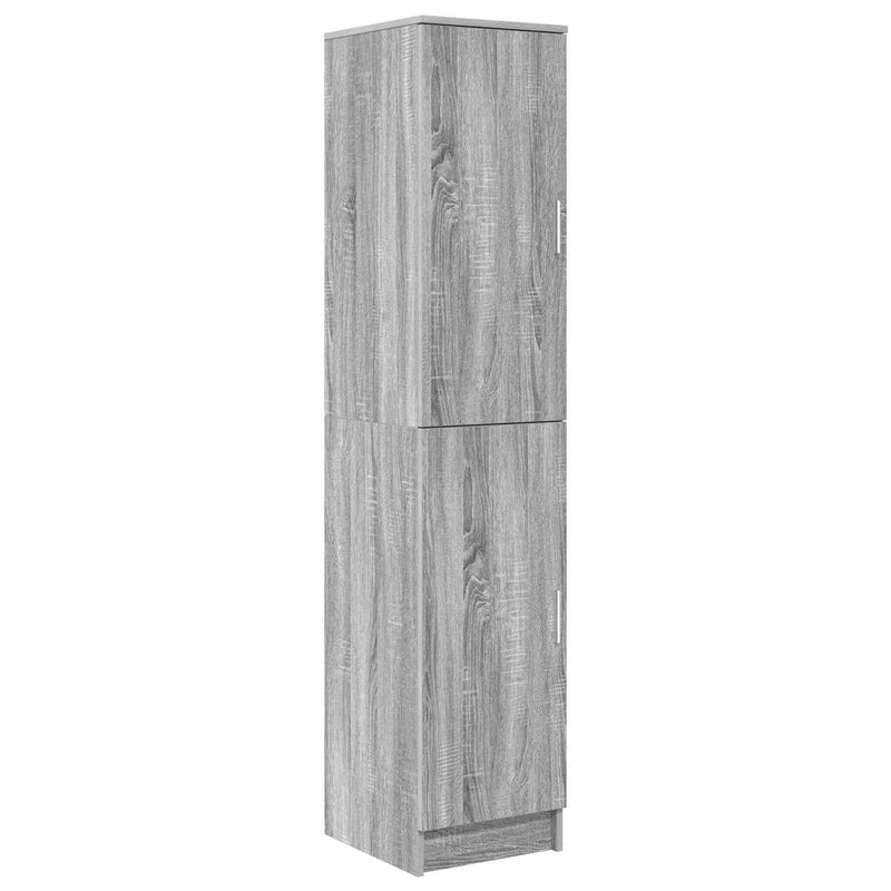 vidaXL Tárolóval rendelkező íróasztal 2 pcs Szürke sonoma Faanyag