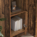 vidaXL Tárolóval rendelkező íróasztal polcokkal 2 pcs Öreg fa Faanyag