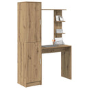 vidaXL Asztal Artisan tölgy 113.5 x 39 x 168 cm 2 db