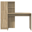 vidaXL Asztal 2 pcs Sonoma tölgy