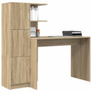 vidaXL Asztal 2 pcs Sonoma tölgy