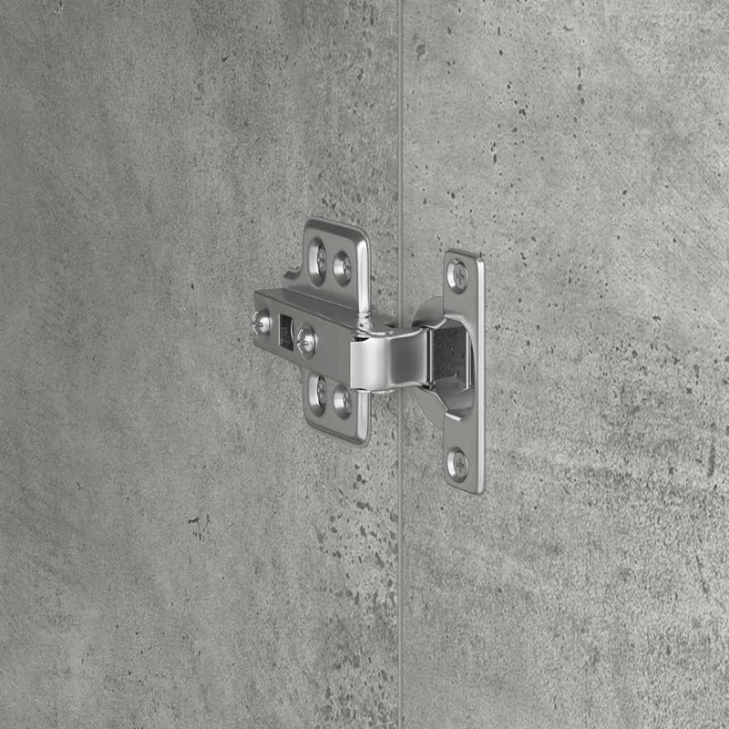 vidaXL Tárolóval rendelkező íróasztal polcokkal 2 pcs Beton Szürke