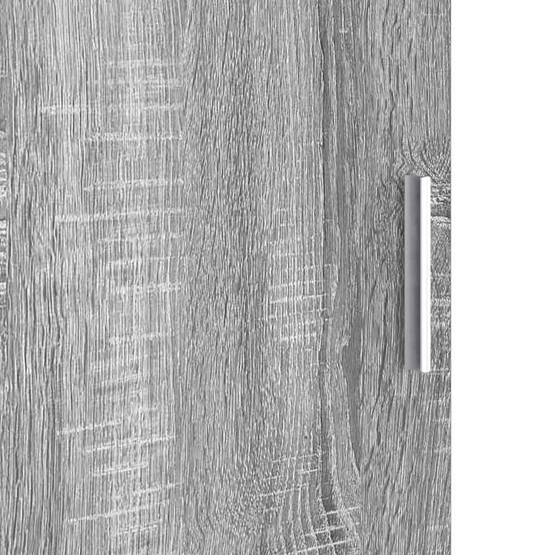 vidaXL Tárolóval rendelkező íróasztal polcokkal 2 pcs Szürke sonoma