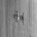 vidaXL Tárolóval rendelkező íróasztal polcokkal 2 pcs Szürke sonoma