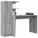 vidaXL Asztal 2 pcs Szürke Sonoma