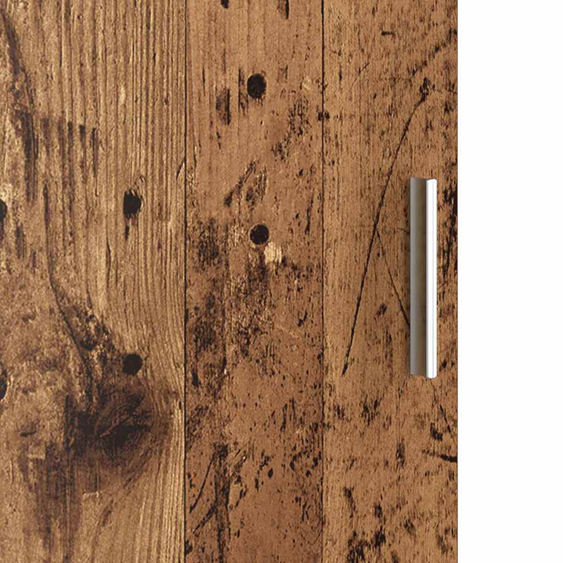 vidaXL Tárolóval rendelkező íróasztal 2 pcs Öreg fa 102 x 50 x 124 cm