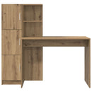 vidaXL Asztal Artisan tölgy 133.5 x 50 x 124 cm 2 db