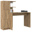 vidaXL Asztal Artisan tölgy 133.5 x 50 x 124 cm 2 db