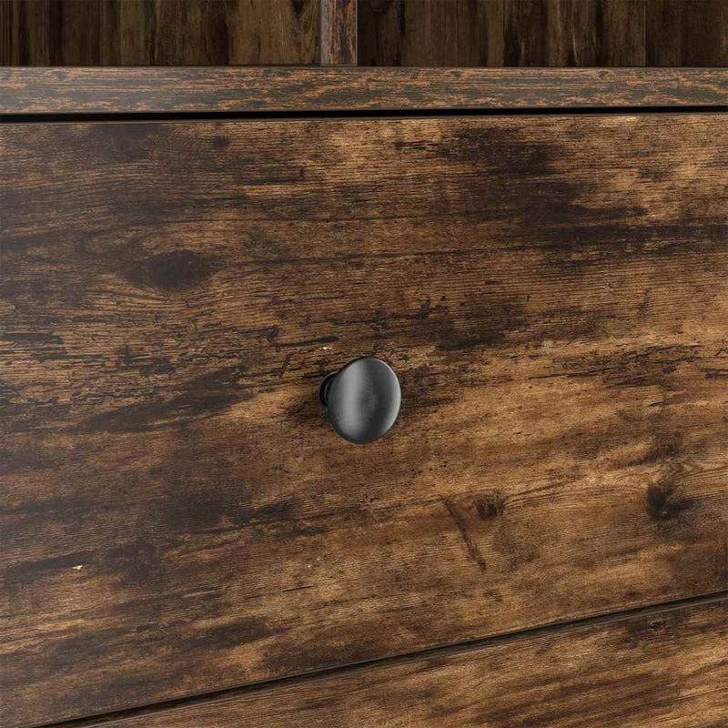 vidaXL Tárolóval rendelkező íróasztal fiókkal 2 pcs Füstölt tölgy