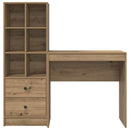 vidaXL Tárolóval rendelkező íróasztal fiókkal 2 pcs kézműves tölgy