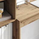 vidaXL Tárolóval rendelkező íróasztal fiókkal 2 pcs kézműves tölgy