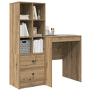 vidaXL Asztal Artisan tölgy 105,5 x 50 x 127 cm 2 db