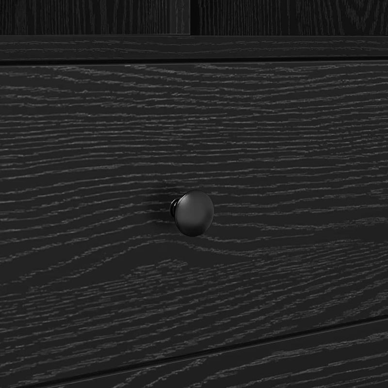 vidaXL Tárolóval rendelkező íróasztal fiókkal 2 pcs Musta tammi