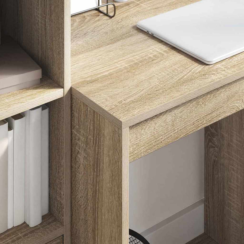 vidaXL Tárolóval rendelkező íróasztal fiókkal 2 pcs Sonoma tölgy