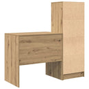 vidaXL Tárolóval rendelkező íróasztal fiókkal 2 pcs kézműves tölgy