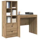 vidaXL Asztal Artisan tölgy 125,5 x 50 x 127 cm 2 db