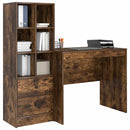 vidaXL Tárolóval rendelkező íróasztal fiókkal 2 pcs Füstölt tölgy