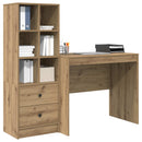 vidaXL Asztal Artisan tölgy 135,5 x 50 x 127 cm 2 db