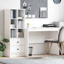vidaXL Asztal fiókkal 2 pcs Fehér