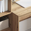 vidaXL Tárolóval rendelkező íróasztal fiókkal 2 pcs kézműves tölgy