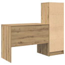 vidaXL Asztal Artisan tölgy 145.5 x 50 x 127 cm 2 db